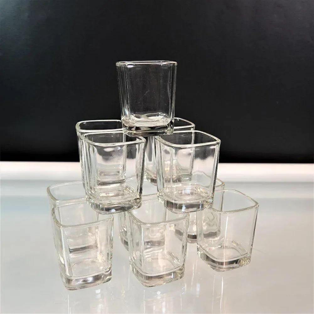 Square Shot Glasses Clear Shooters